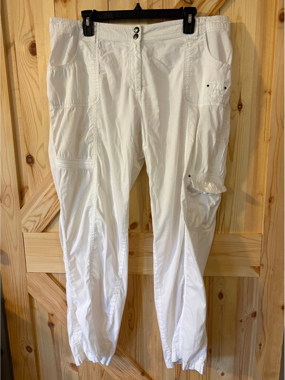 Chico's White Cargo Pants Size 3